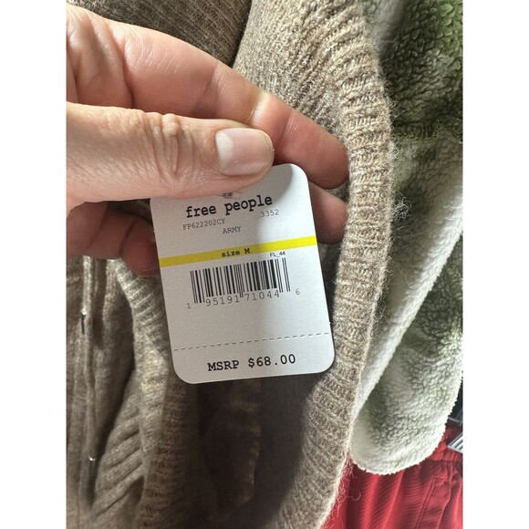 Free People Around The Clock Brown Ribbed Jogger - Picture 3 of 3